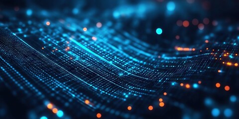 Abstract digital background featuring dynamic lines, vibrant colors and modern technology. Suitable for creative projects related to digital innovations and contemporary design