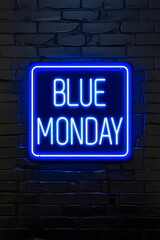 Fototapeta premium blue monday illustration 