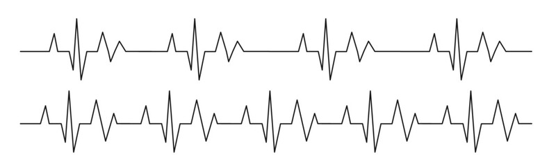 Heart beat cardio rhythm line. ECG EKG electrocardiogram medicine test. Heartbeat pulse. Diagram, monitor curve graph