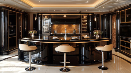 Beautiful Luxury Kitchen: Elegant Design, High-End Appliances, and Premium Materials for a Stylish and Functional Culinary Space