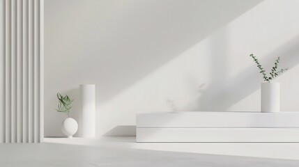 Simple White Modern Background - a clean and contemporary visual. The simple white modern background offers a sleek and uncluttered scene, perfect for highlighting various elements