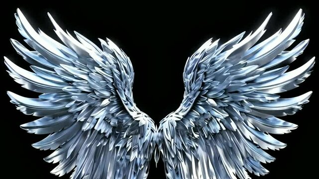 Silver Wings Alpha Matte 3D Animation Rendering 4K
By Alessandro