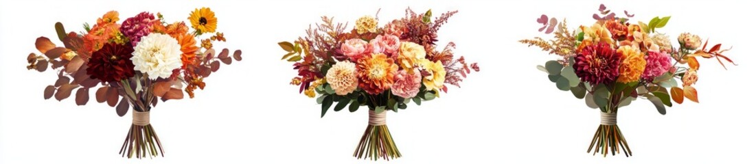 Fototapeta premium Stunning Autumn Floral Bouquet Arrangement