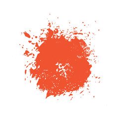 Colorful paint stain, isolated on white, vector 