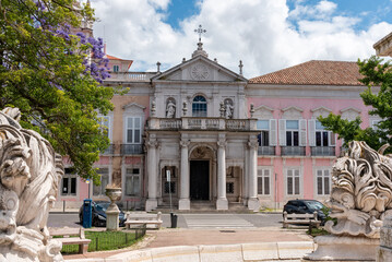 Entrance to Capela de Nossa Senhora das Necessidades, situated in the same building like the Portuguese Ministry of Foreign affairs in Lisbon