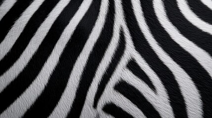 Abstract zebra stripe design in minimalistic black and white, clean, sharp lines creating a stylish, modern animal print aesthetic