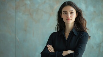 Fototapeta premium Confident Woman Portrait in Stylish Setting