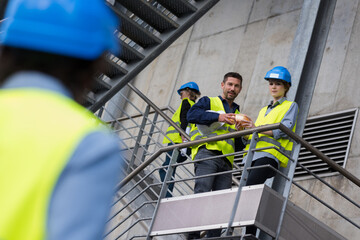 portrait of maintenance of industrial company