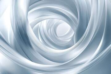 Abstract swirl of silver and gray tones creating a sense of depth and motion.
