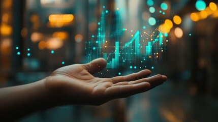 The Hand with Data Visualization