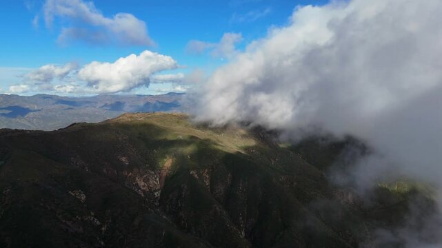 Clouds over Santa Ynez Mountains, Santa Barbara County, California