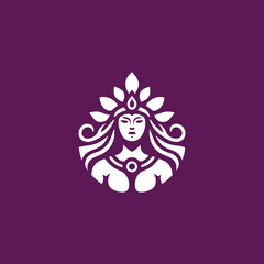 Mystic magical lady logo