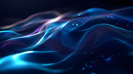 Fototapeta premium Abstract night background with colorful lights and dynamic patterns, featuring a sense of motion and energy in a vibrant design