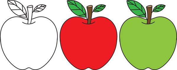apple vector illustration in eps 10 format
