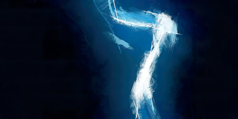 Luminous Brushed Painted Abstract Background Gradient blended stroked painting 4