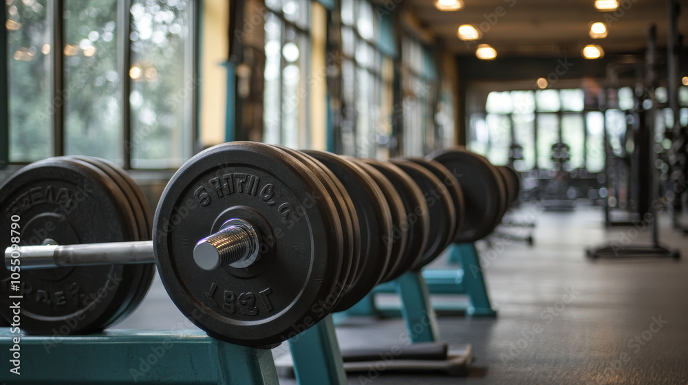 Wall mural Building muscle through resistance training can help you gain weight in a healthy way, as muscle weighs more than fat.