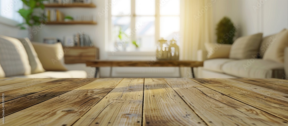Poster a suitable setting for showcasing products and creating ads with a smooth blur in a simple scandinav