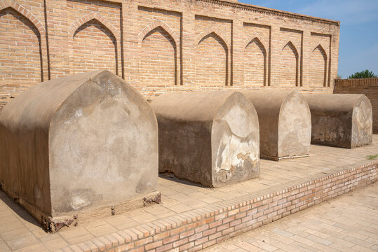 The city of the dead is Chor Bakr. The surroundings of Bukhara. Sumitan, Uzbekistan