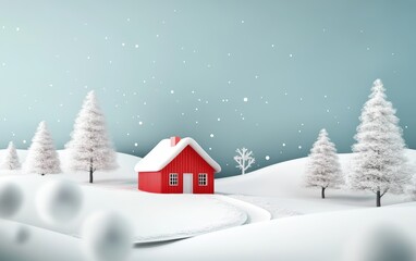 winter holiday 3d vector 