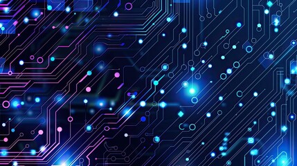 Abstract futuristic electronic circuit technology background