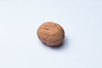 A walnut isolated on white background