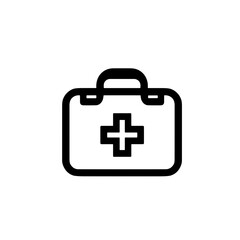Obraz premium Medical Kit Icon Vector Illustration Healthcare