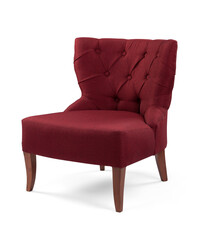 armchair isolated on white background .