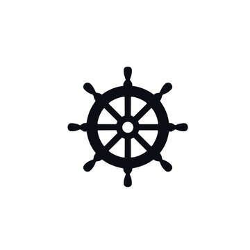 recommend clip art: Ship Wheel Vector, Nautical Theme, Black Design