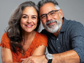 Middle-Aged Latino Couple Embracing Sustainability