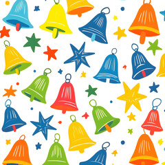 Joyful Christmas and New Year Collection: Santa, Festive Animals, Whimsical Decorations, Cozy Holiday Scenes, and Playful Winter Elements on White Background