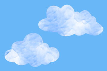 clouds in the sky with the words clouds