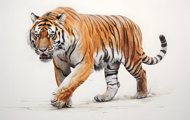 Obraz premium Bengal tigers in their natural habitat showcasing the beauty of wildlife.