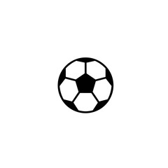 Obraz premium Small Soccer Ball Icon in Monochrome