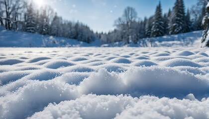winter landscape with snow covered trees