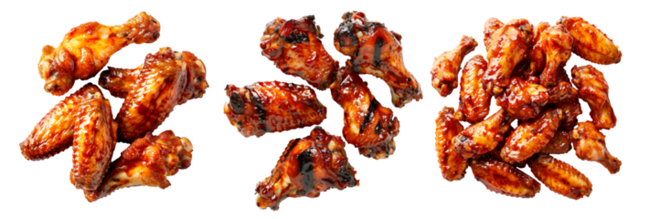 Delicious crispy Chipotle chicken wings garnished with fresh cilantro, great for appetizers or main meals.