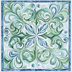 Geometric and Organic Doodle Tile and Carpet Designs with White Borders | Hand-drawn, Abstract, Floral, and Symmetrical Patterns in Soft Pastel and Earth Tones