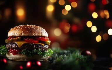 chrisrmass tasty burger