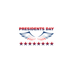Happy presidents day icon isolated on transparent background