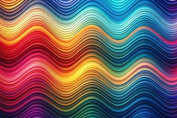Obraz premium Gradient wave pattern