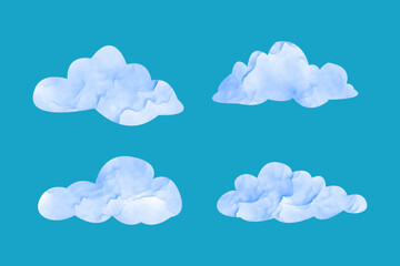 Obraz premium clouds in the sky with the words clouds