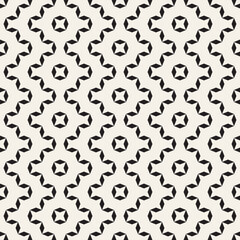 Sashiko-inspired geometric black and white seamless vector pattern. Stylish monochrome background design in Japanese style.