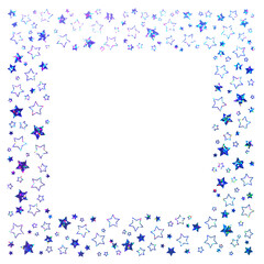 ホログラム_フレーム_星_四角