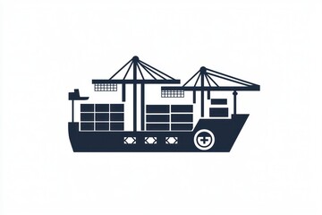 Contemporary customs glyph icon, tailored for border control and regulatory visuals.