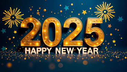Happy New Year 2025 Background