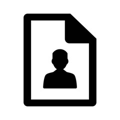 Silhouette of User Profile Icon