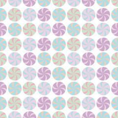 Pastel Christmas Candy Seamless Patterns