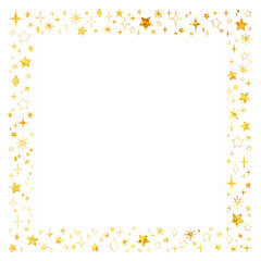 ラメグリッター_フレーム_星_四角