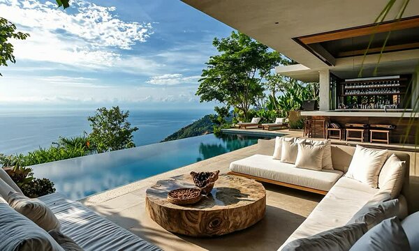 Luxurious backyard