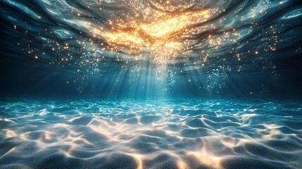 Underwater Sunlight and Sand