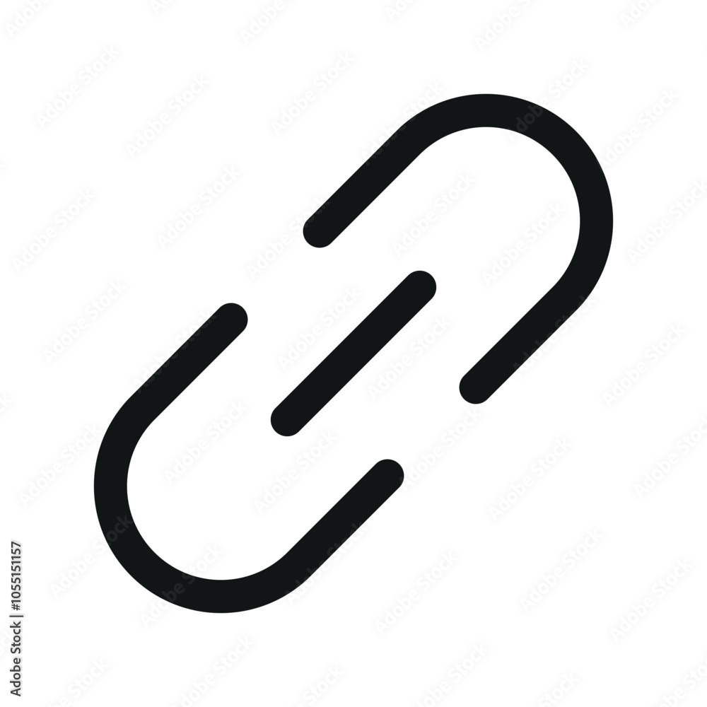 Aufkleber hyperlink ui icon, link simple line user interface vector symbol